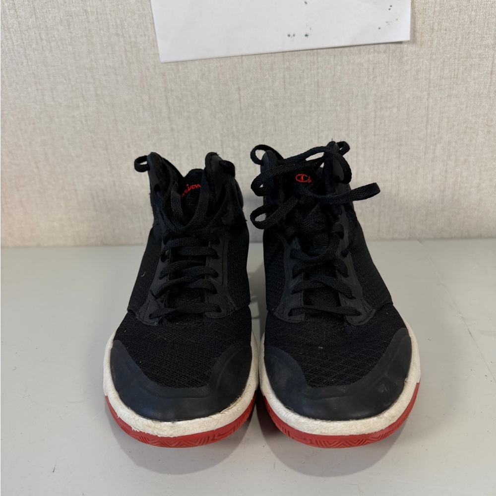 Champion Kids Black and Red High-Top Sneakers - Picture 4 of 8